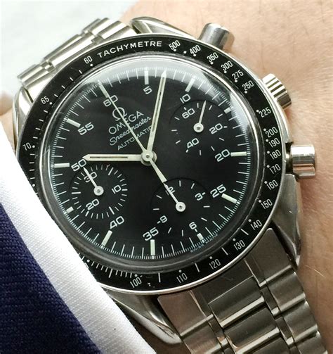 omega speedmaster reduced saphirglas|omega speedmaster automatic wrist.